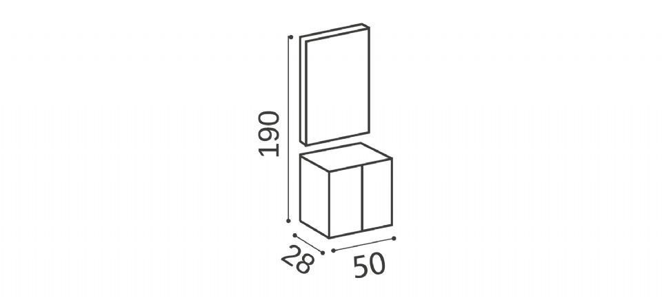 Mini Frame Banyo Dolabı